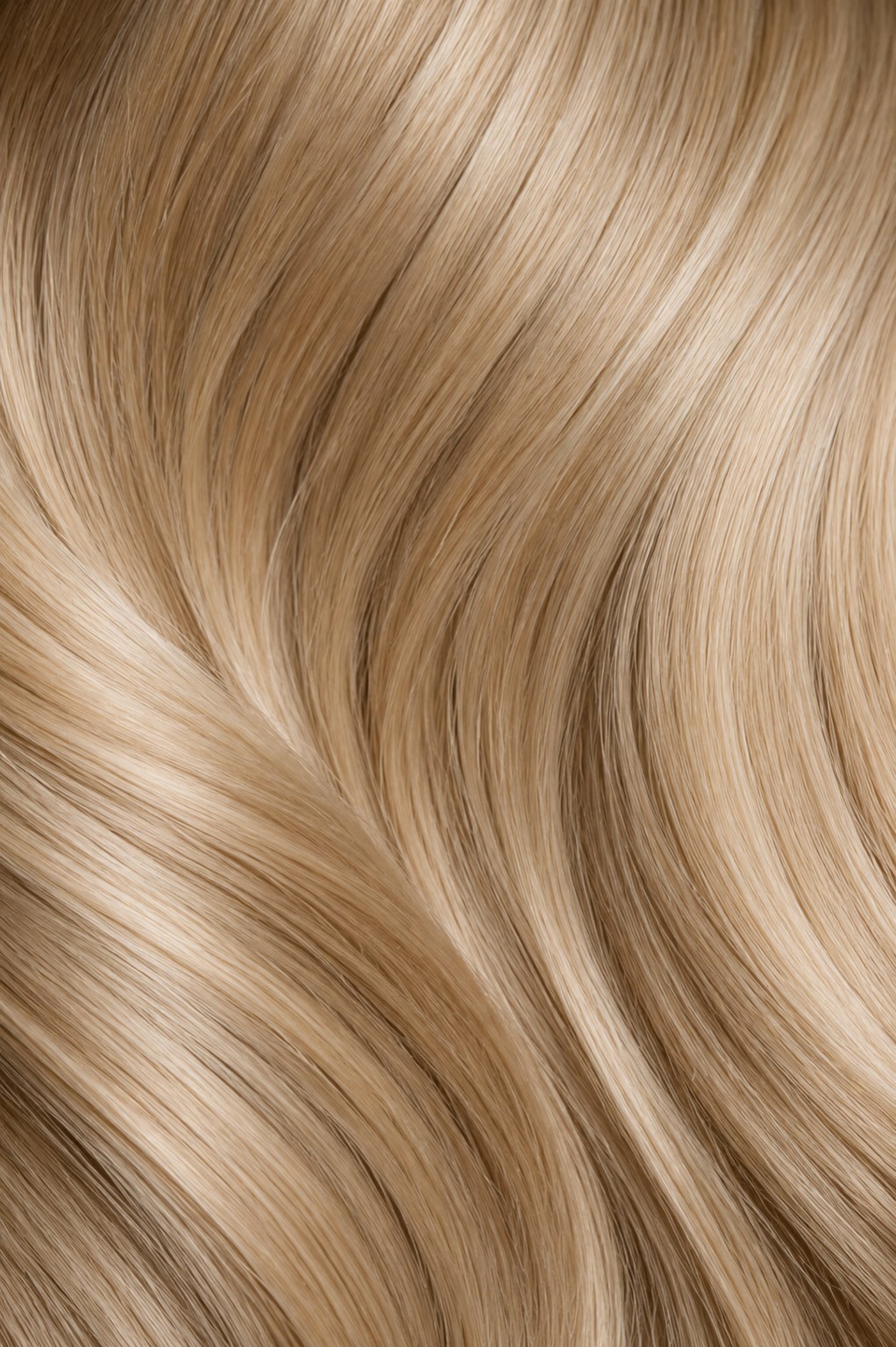 Detail van glanzend blond haar
